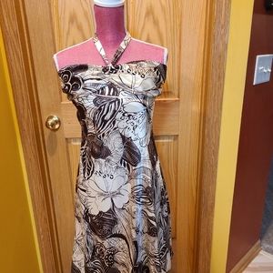 Beautiful brown and cream dress